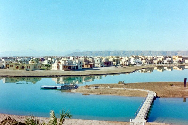 El Gouna 2001-全景。埃及红海。